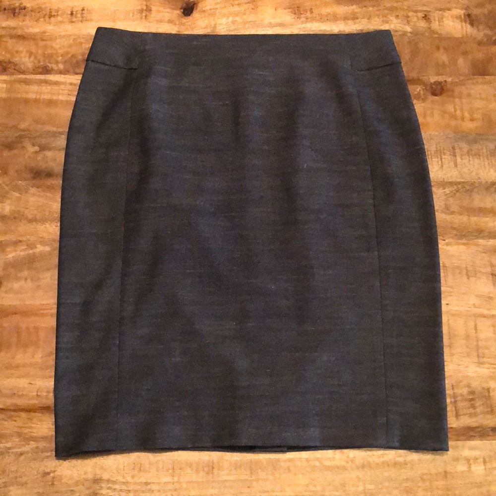 Loft Marled Navy Pencil Skirt, Size 10